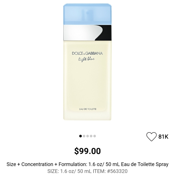 BRAND NEW DOLCE GABANA LIGHT BLUE ORIGINAL - Picture 2 of 2